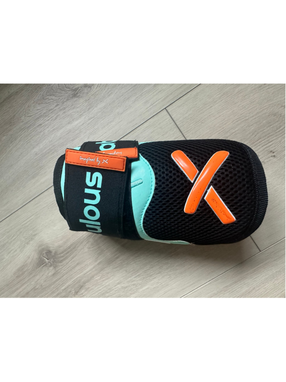 Absolutely ridiculous elbow guard One Size Black Mint Green